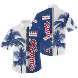Hamms Beer Palm Tree Hawaiian Shirt Gift For Your Girlfriend Boyfriend Gift For Love Gift For Friend Best Valentine Present Holiday Gift