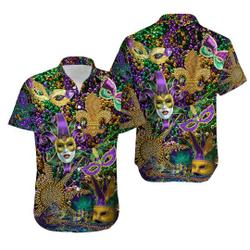 Happy Mardi Gras Unisex Hawaii Shirts Gift For Your Girlfriend Boyfriend Gift For Love Gift For Friend Best Valentine Present Holiday Gift