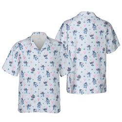Happy Stitch -Disney Inspired Hawaiian Shirt Gift For Your Girlfriend Boyfriend Gift For Love Gift For Friend Best Valentine Present Holiday Gift