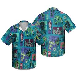 Haunted Mansion Hawaiian 3D Shirt Gift For Your Girlfriend Boyfriend Gift For Love Gift For Friend Best Valentine Present Holiday Gift