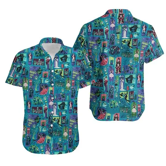 Haunted Mansion Hawaiian Shirt, Disney Trip Gift, Disney Stretching Room Shirt Gift For Your Girlfriend Boyfriend Gift For Love Gift For Friend Best Valentine Present Holiday Gift