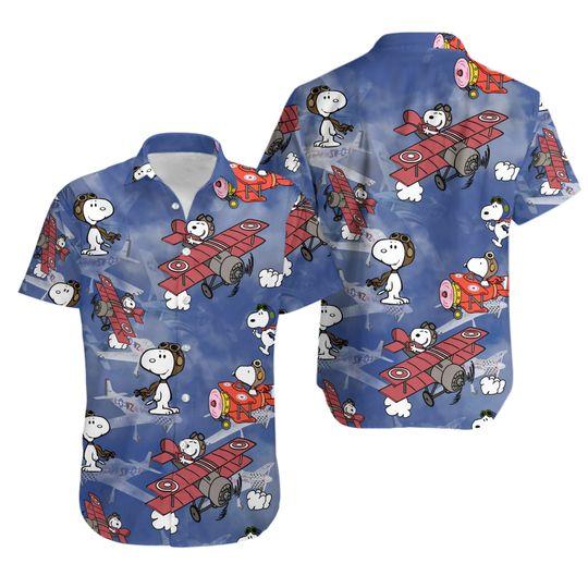 Hawaii Shirt Snoopy Vintage Cotton Mens Hawaiian Shirt Gift For Your Girlfriend Boyfriend Gift For Love Gift For Friend Best Valentine Present Holiday Gift