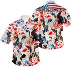 Hawaiian Shirt For Cow Lovers Holstein Hawaiian Shirt Gift For Your Girlfriend Boyfriend Gift For Love Gift For Friend Best Valentine Present Holiday Gift