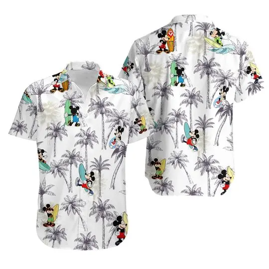 Hawaiian Shirt for Men Mickey Mouse Coconut Gift For Your Girlfriend Boyfriend Gift For Love Gift For Friend Best Valentine Present Holiday Gift
