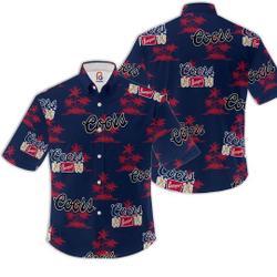 CCOORS Banquet Hawaiian Coconut Island Pattern Hawaiian beer lover Shirt Gift For Your Girlfriend Boyfriend Gift For Love Gift For Friend Best Valentine Present Holiday Gift