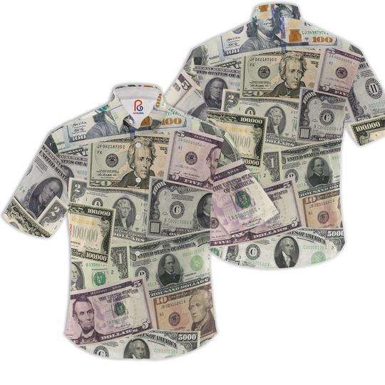 The United States Dollar Hawaiian Shirt Gift For Your Girlfriend Boyfriend Gift For Love Gift For Friend Best Valentine Present Holiday Gift