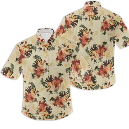 Vintage Mens Silk Hawaiian Shirt Gift For Your Girlfriend Boyfriend Gift For Love Gift For Friend Best Valentine Present Holiday Gift