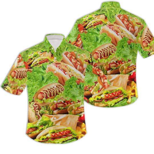 Hotdog Hawaiian Shirts Gift For Your Girlfriend Boyfriend Gift For Love Gift For Friend Best Valentine Present Holiday Gift