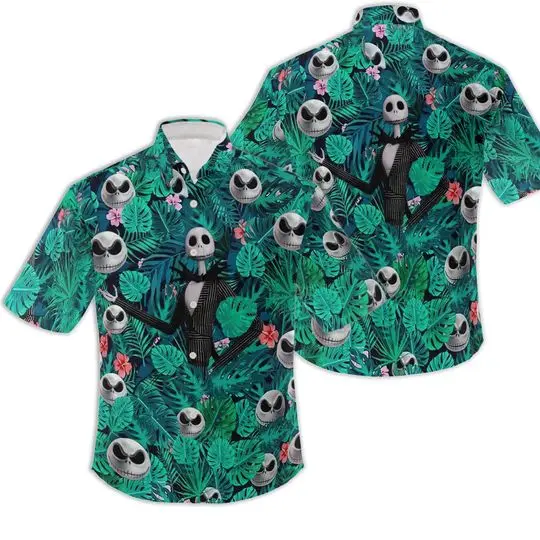 Jack skellington hawaiin shirt, the night before christmas hawaiian shirt Gift For Your Girlfriend Boyfriend Gift For Love Gift For Friend Best Valentine Present Holiday Gift