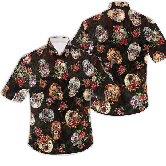 Red Hot Chili Peppers Vintage Hawaiian Shirt, RHCP Band Button Up Shirt Gift For Your Girlfriend Boyfriend Gift For Love Gift For Friend Best Valentine Present Holiday Gift