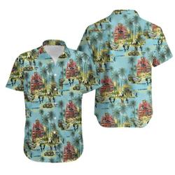 Hawaiian Shirt Rima Small Caribbean Life We Be Jammin' We Be Drummin' Aloha Camp shirt Gift For Your Girlfriend Boyfriend Gift For Love Gift For Friend Best Valentine Present Holiday Gift