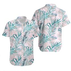 Hawaiian Style Light Blue Men's Hawaiian Shirt (AOP) Gift For Your Girlfriend Boyfriend Gift For Love Gift For Friend Best Valentine Present Holiday Gift