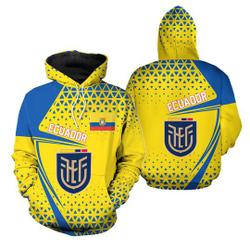 Ecuador Flag Pattern Sport Soccer Team, World Cup 2022 Qatar Champions 3D Hoodie