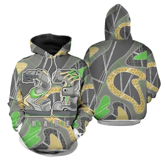 Green Bean 5s Matching 3D Hoodie