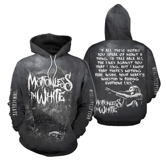Motionless In White Scoring The End Of The 2023 Music 3D Hoodie