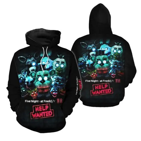 Five Nights at Freddy Hoodie Horror Game Hoodie Cartoon