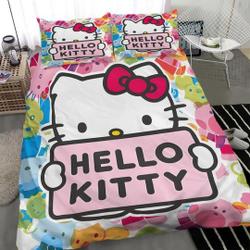 Hello Kitty Bedding Set Gift For Your Girlfriend Boyfriend Gift For Love Gift For Friend Best Valentine Present Holiday Gift