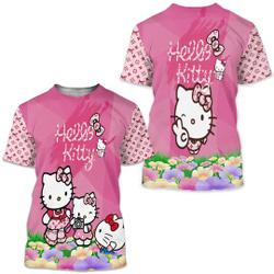 Hello Kitty T-Shirt 3D Meaningful Gift For Family Gift For Boyfriend Valentine Gift