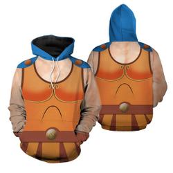 Hercules Halloween Costumes Hoodie, Hercules Cosplay Costume, Halloween Costumes