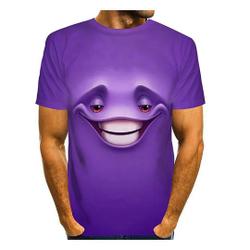 T-shirt 3D Graphic Prints Animal Short Sleeve Casual Tops Cartoon Meaningful Gift For Family Gift For Boyfriend Valentine Gift