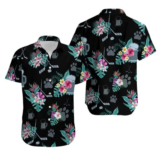 Hockey Hawaiian Shirt Gift For Your Girlfriend Boyfriend Gift For Love Gift For Friend Best Valentine Present Holiday Gift