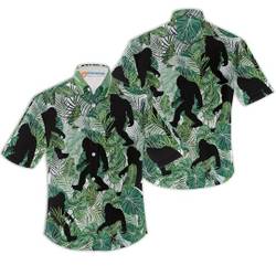 Holiday Summer Beach Tropical Bigfoot Surfing Hawaiian Shirt Gift For Your Girlfriend Boyfriend Gift For Love Gift For Friend Best Valentine Present Holiday Gift