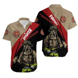 Honor of The Firefighter Hawaiian Shirt Gift For Your Girlfriend Boyfriend Gift For Love Gift For Friend Best Valentine Present Holiday Gift