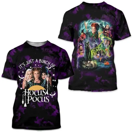 Horror Movie Hocus Pocus Halloween 2023 3D Shirt Meaningful Gift For Family Gift For Boyfriend Valentine Gift