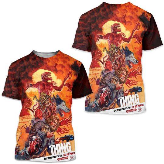 Horror Movie The Thing John Carpenter 3D Shirt Meaningful Gift For Family Gift For Boyfriend Valentine Gift