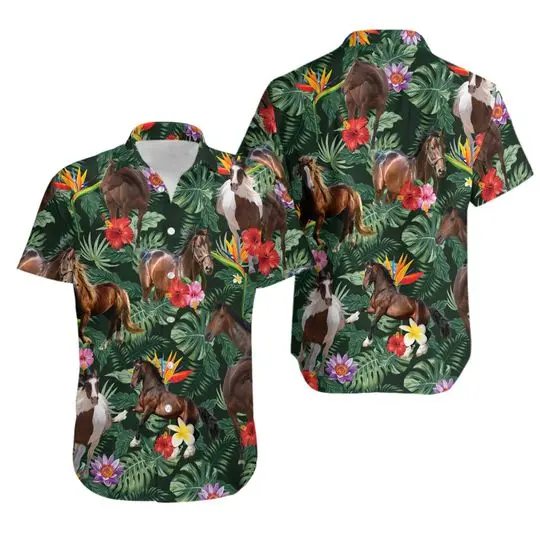 Horse Hawaiian Shirts Gift For Your Girlfriend Boyfriend Gift For Love Gift For Friend Best Valentine Present Holiday Gift
