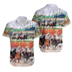 Horse Racing Wild Power Hawaiian Shirt Gift For Your Girlfriend Boyfriend Gift For Love Gift For Friend Best Valentine Present Holiday Gift