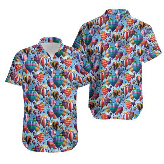 Hot Air Balloon Balloon Festival 2023 Hawaiian Shirt Gift For Your Girlfriend Boyfriend Gift For Love Gift For Friend Best Valentine Present Holiday Gift