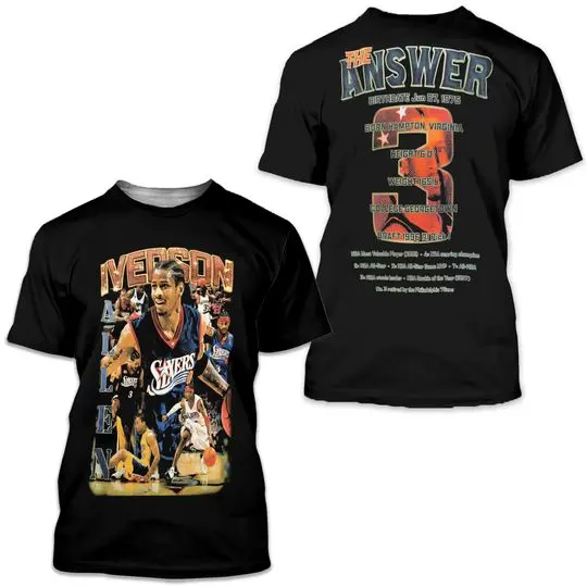 Allen Iverson T-Shirt Meaningful Gift For Family Gift For Boyfriend Valentine Gift