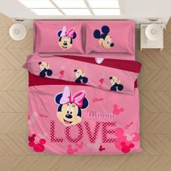Hot Pink Minnie Kids Bedding Set Gift For Your Girlfriend Boyfriend Gift For Love Gift For Friend Best Valentine Present Holiday Gift