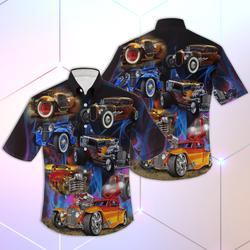 Hot Rod Hawaiian Aloha Shirt Gift For Your Girlfriend Boyfriend Gift For Love Gift For Friend Best Valentine Present Holiday Gift