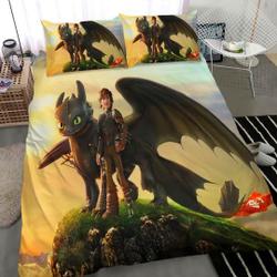 How to Train Your Dragon Bedding Set Gift For Your Girlfriend Boyfriend Gift For Love Gift For Friend Best Valentine Present Holiday Gift