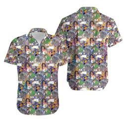 Hunchback Of The ND Sketched Disney Hawaiin Shirt Gift For Your Girlfriend Boyfriend Gift For Love Gift For Friend Best Valentine Present Holiday Gift