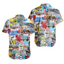I love maine Summer 3D Hawaii Shirt Gift For Your Girlfriend Boyfriend Gift For Love Gift For Friend Best Valentine Present Holiday Gift