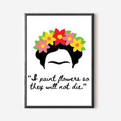 Frida Kahlo Inspired Art Premium Matte Vertical Poster Meaningful Gift For Family Gift For Boyfriend Valentine Gift Birthday Gift Holiday Gift