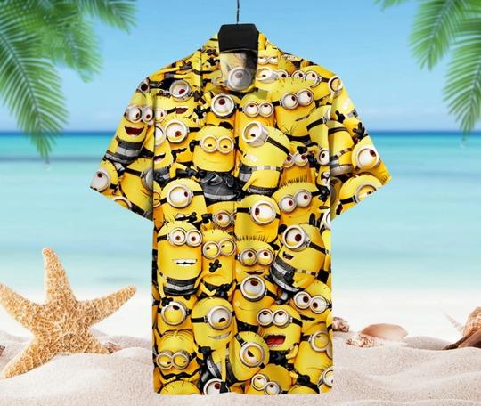 Minion Hawaiian Shirt Gift For Your Girlfriend Boyfriend Gift For Love Gift For Friend Best Valentine Present Holiday Gift