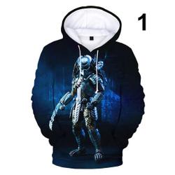 The Predator 3D Printed Hoodies Men Women Casual Hooded Sweatshirts