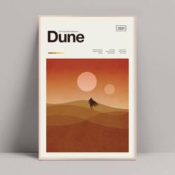 Dune Movie Poster 2021, Minimalist Poster, Dune Poster, Dune Movie Poster, Timothée Chalamet, Zendaya, Oscar Isaac, Josh Brolin, Jason Momoana