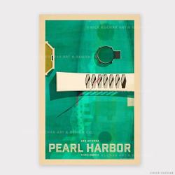 Pearl Harbor USS Arizonna - 12x18 Hawaii Travel Poster Meaningful Gift For Family Gift For Boyfriend Valentine Gift Birthday Gift Holiday Gift