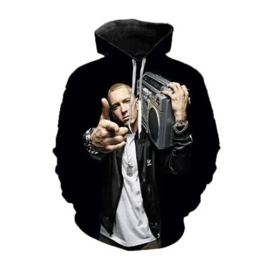 3D Eminem Hoodie, Eminem Rapper Hoodie, Eminem Slim Shady Hoodies