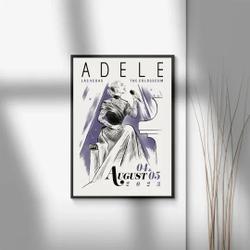 Adele August 2023 Tour Poster Meaningful Gift For Family Gift For Boyfriend Valentine Gift Birthday Gift Holiday Gift