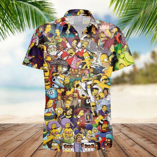 Vintage Simpsons Hawaiian Shirt Gift For Your Girlfriend Boyfriend Gift For Love Gift For Friend Best Valentine Present Holiday Gift
