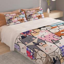 Cats Duvet Bedding Set Gift For Your Girlfriend Boyfriend Gift For Love Gift For Friend Best Valentine Present Holiday Gift