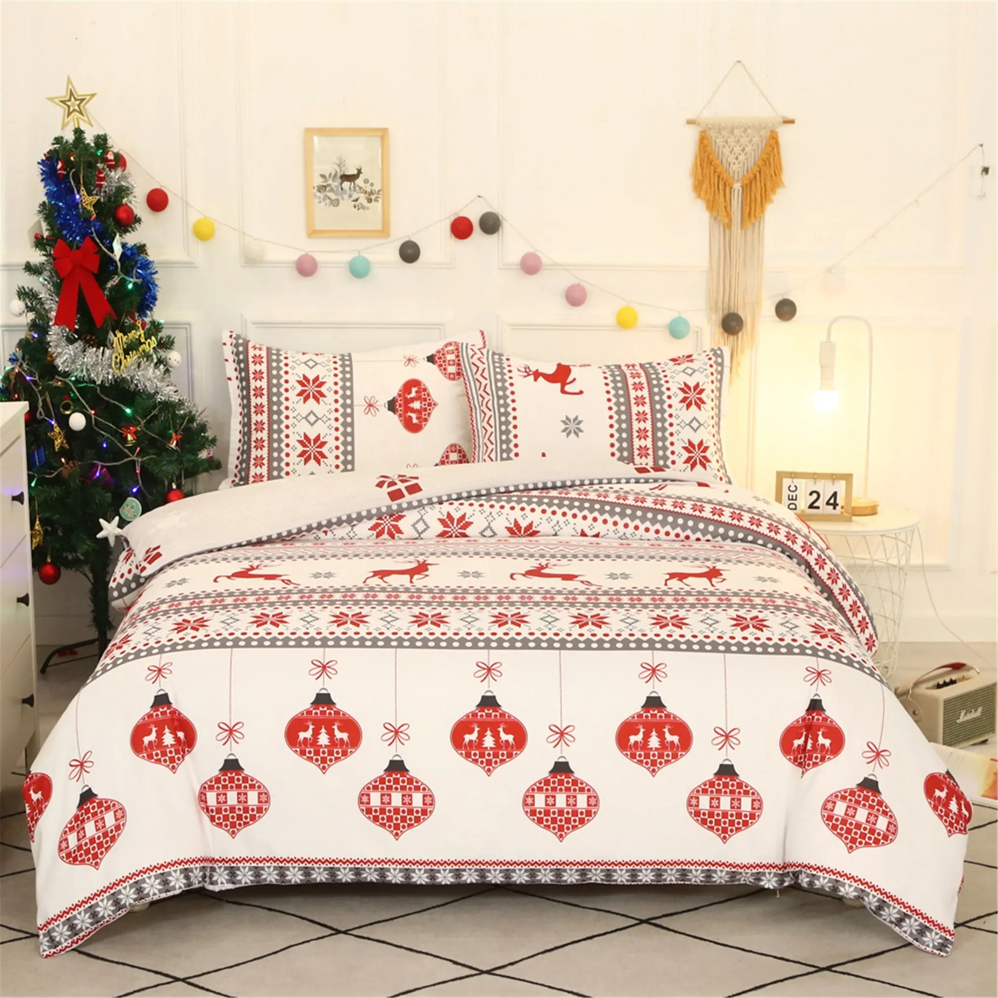 Christmas Bedding Set Gift For Your Girlfriend Boyfriend Gift For Love Gift For Friend Best Valentine Present Holiday Gift