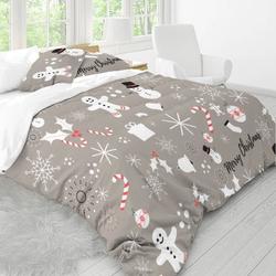Snowflake, Snowmen, and Cany Bedding Set Gift For Your Girlfriend Boyfriend Gift For Love Gift For Friend Best Valentine Present Holiday Gift