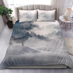 Wolf Bedding Set Gift For Your Girlfriend Boyfriend Gift For Love Gift For Friend Best Valentine Present Holiday Gift